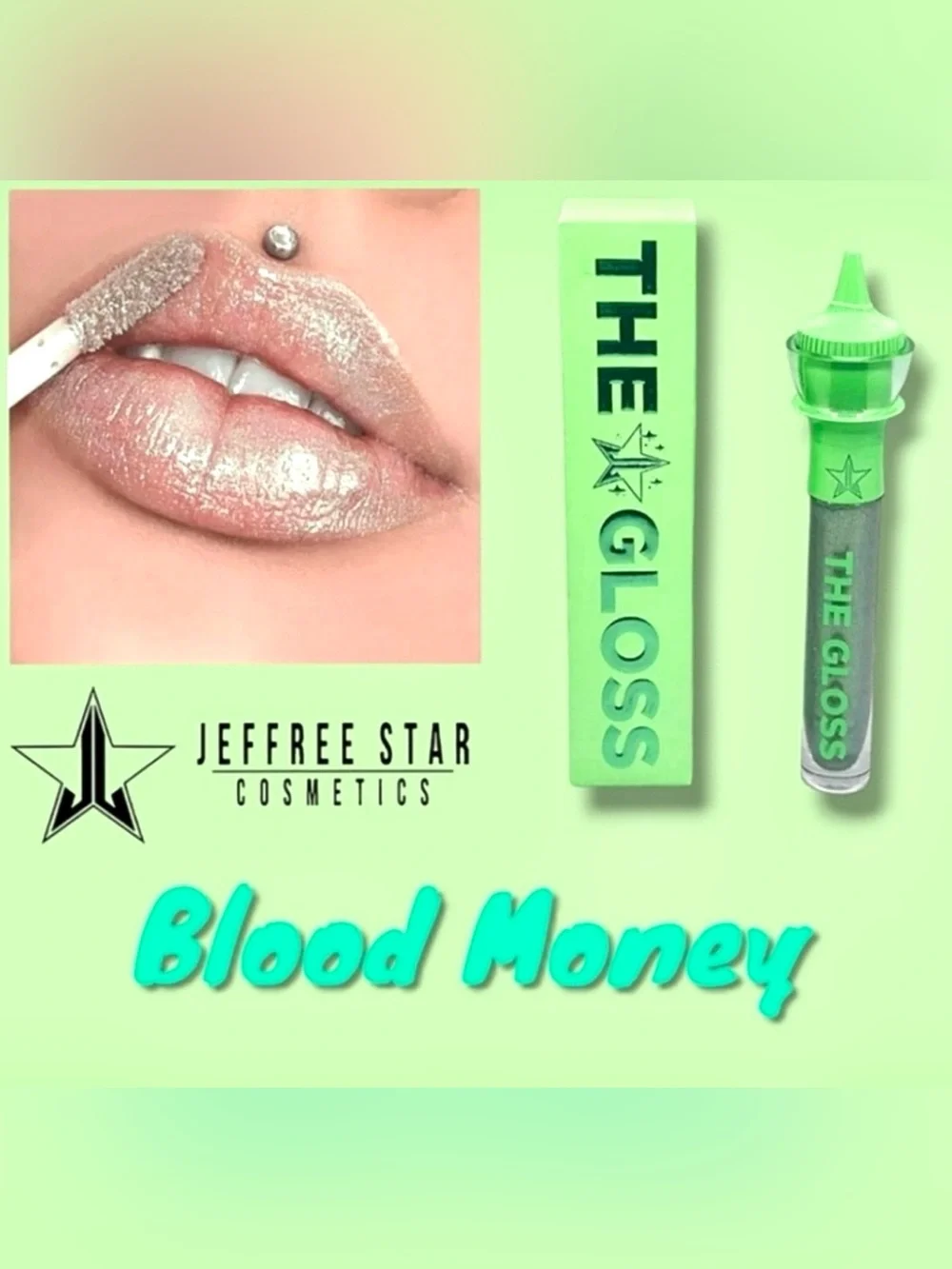 Jeffree Star The Gloss — Blood Money — New - Full Size
